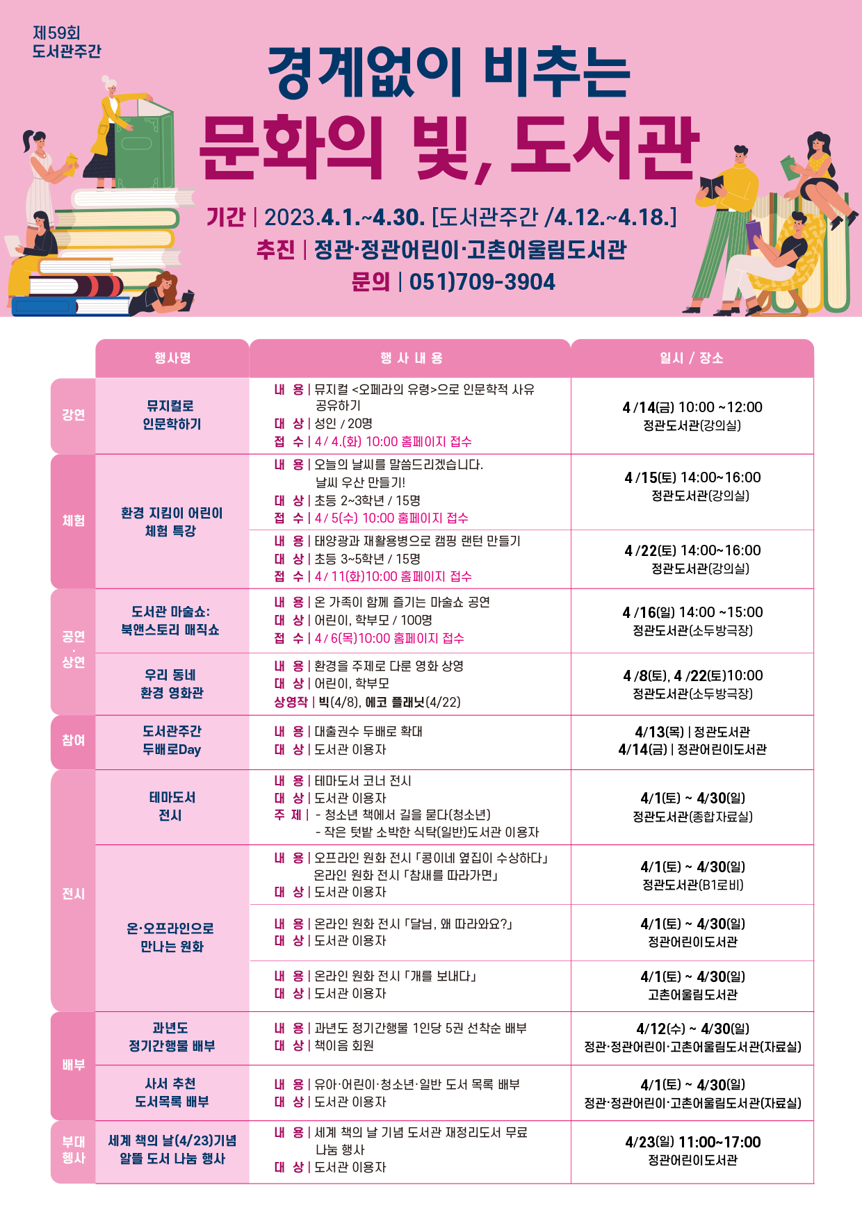 제59회도서관주간전체홍보포스터
